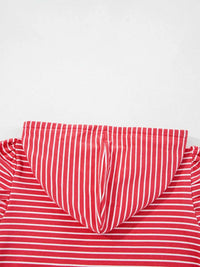Striped Puff Sleeve Hoodie with Drawstring 100100531994903 47 Affordable Fashion Under $100 Jerry's Apparel 