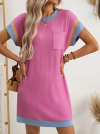 Round Neck Short Sleeve Mini Dress 100100619871757 33 Affordable Fashion Under $100 Jerry's Apparel 