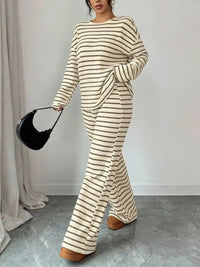 Striped Relaxed Fit Top and Pants Set 101002581867183 66 Affordable Fashion Under $100 Jerry's Apparel 