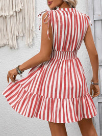 Striped Ruffle Hem Summer Dress 100100817311955 33 Affordable Fashion Under $100 Jerry's Apparel 