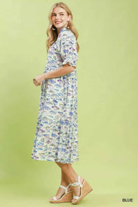 Umgee Print Tiered Midi Dress 100100265961941 66 Affordable Fashion Under $100 Jerry's Apparel 