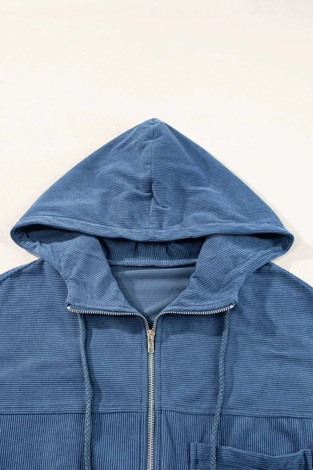 Pocketed Zip Up Long Sleeve Hooded Jacket 100100995919065 60 Affordable Fashion Under $100 Jerry's Apparel 