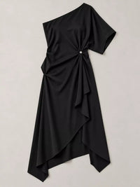 Full Size One-Shoulder Asymmetric Hem Midi Dress Plus Size 101001732260581 53 Gifts for Her Jerry's Apparel 