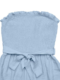 Smocked Strapless Ruffle Hem Romper 100100760390052 37 Affordable Fashion Under $100 Jerry's Apparel 