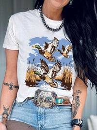 Wild Duck Graphic Round Neck Tee 100100063597400 30 Affordable Fashion Under $100 Jerry's Apparel 