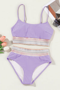 Scoop Neck Spaghetti Strap Bikini Set