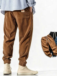 Men's Plus Size Corduroy Joggers with Elastic Cuffs 104001740618151 43 Affordable Fashion Under $100 Jerry's Apparel 
