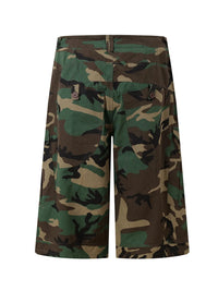 Men's Oversized Camouflage Cargo Shorts