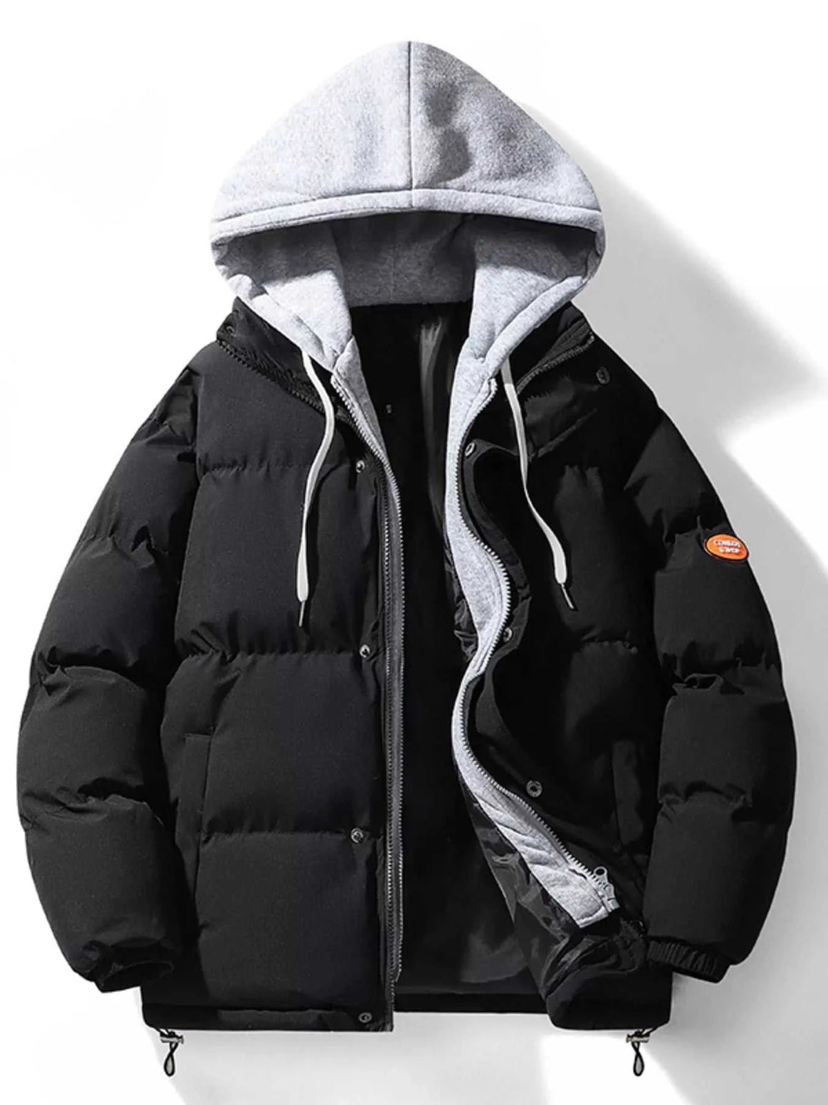 Men's Plus Size Hooded Padded Puffer Jacket 100400652536321 74 Affordable Fashion Under $100 Jerry's Apparel 