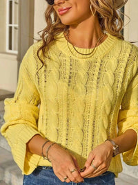 Cable Knit Long Sleeve Sweater 100100664831062 46 Affordable Fashion Under $100 Jerry's Apparel 