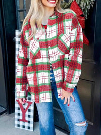 Plaid Button-Down Long Sleeve Shacket 100100614323151 46 Affordable Fashion Under $100 Jerry's Apparel 