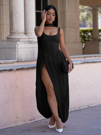Scoop Neck Slit Maxi Dress 100100100838722 52 Affordable Fashion Under $100 Jerry's Apparel 
