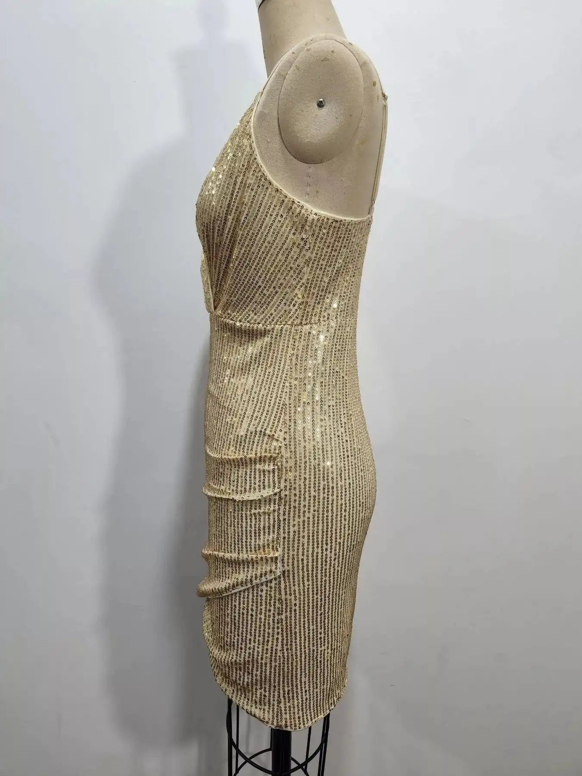Sequin V-Neck Bodycon Mini Dress 101001903110889 45 Women's Dress Gifts for Her Jerry's Apparel 