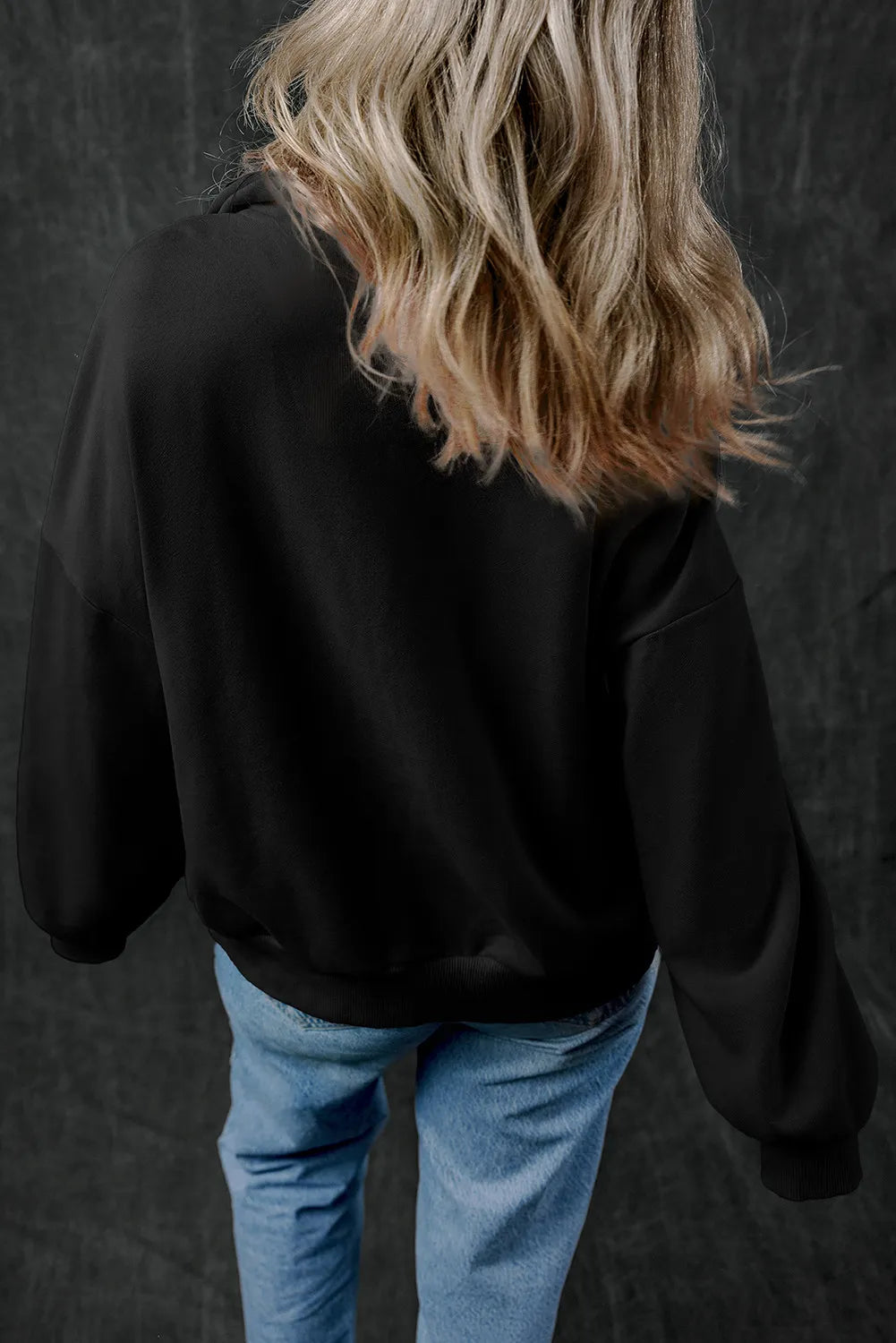 Half Zip Long Sleeve Sweatshirt