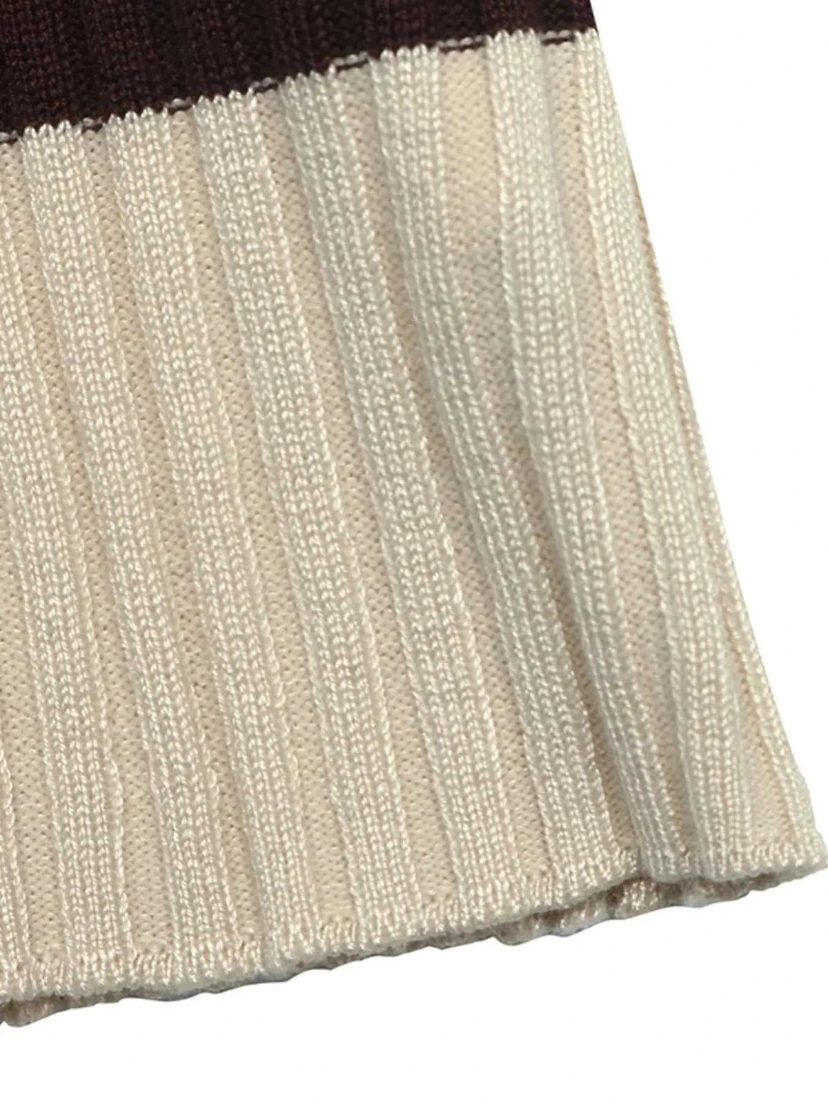 Striped Ribbed Knit Long Sleeve Sweater 100100411888212 40 Women's Sweaters and Knitwear Jerry's Apparel 