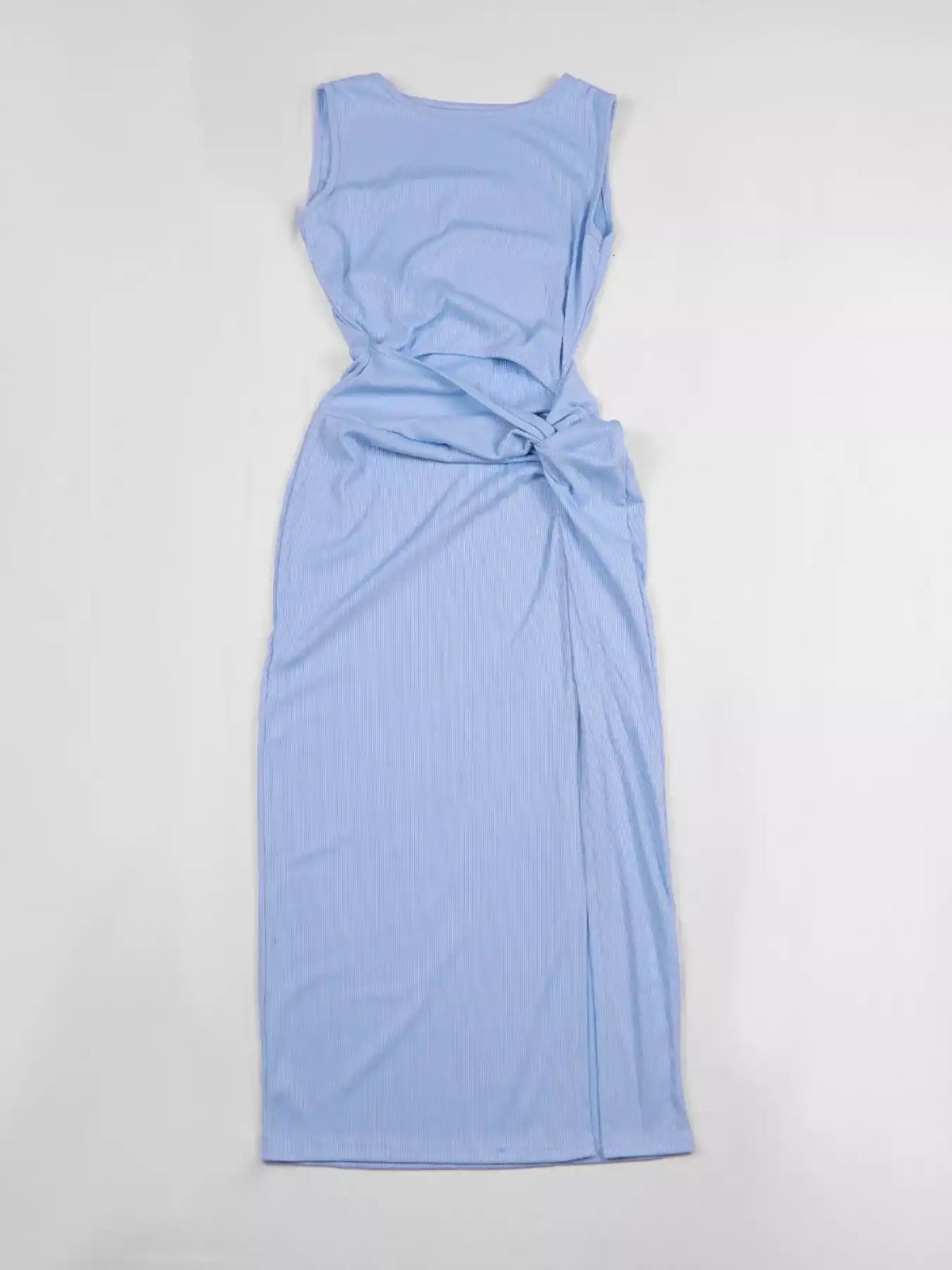 Sleeveless Cut-Out Ruched High-Slit Bodycon Dress 101001792800742 33 Gifts for Her Jerry's Apparel 