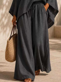 Full Size Loose Fit Top and Wide-Leg Pants Set Plus Size 101001296470286 42 Affordable Fashion Under $100 Jerry's Apparel 