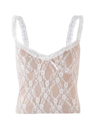 Lace Cami Top with Frill Straps 100100465311403 28 Affordable Fashion Under $100 Jerry's Apparel 