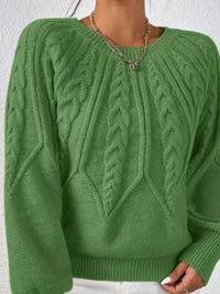 Cable Knit Long Sleeve Sweater 100100200217752 36 Affordable Fashion Under $100 Jerry's Apparel 