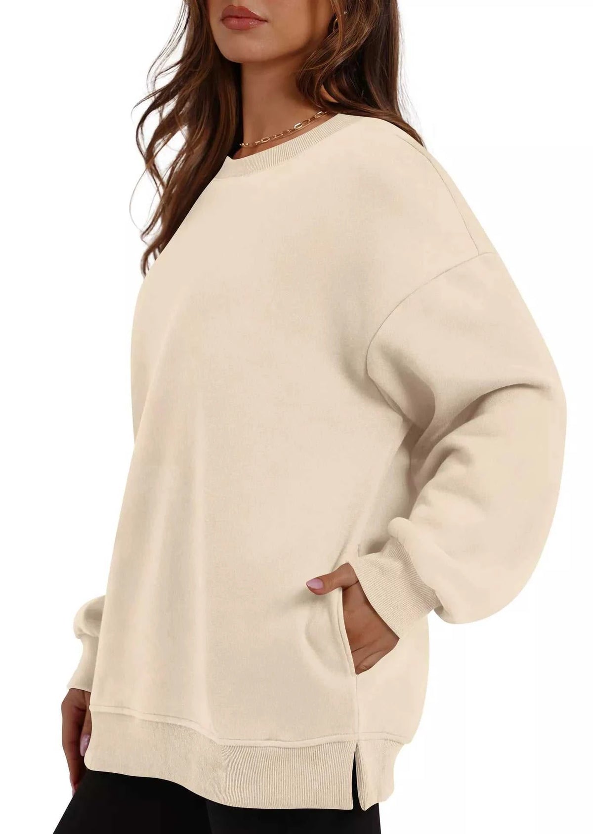 Casual Solid Color Long Sleeve Sweatshirt 100100430421753 39 Affordable Fashion Under $100 Jerry's Apparel 