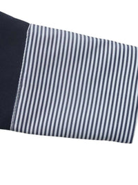 Round Neck Peplum Top with Striped Cuffs 100100734963918 45 Affordable Fashion Under $100 Jerry's Apparel 