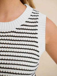 Striped Knit Sweater Vest 100100265130873 35 Affordable Fashion Under $100 Jerry's Apparel 