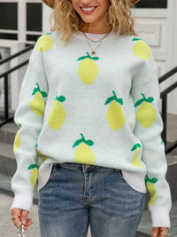 Lemon Crew Neck Round Neck Sweater 100100091974343 47 Affordable Fashion Under $100 Jerry's Apparel 