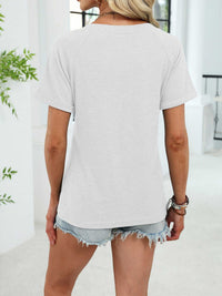 Casual V-Neck Short Sleeve T-Shirt 100100731554922 25 Affordable Fashion Under $100 Jerry's Apparel 