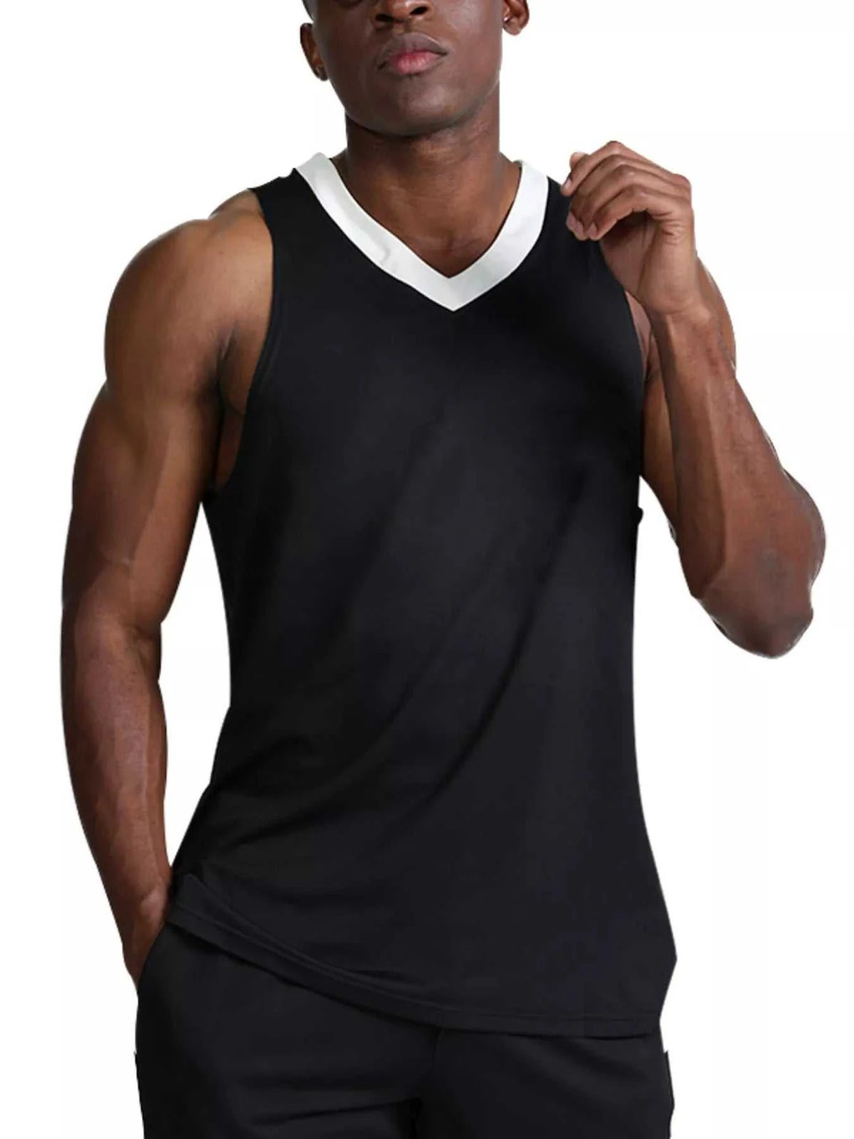 Men's V-Neck Performance Active Tank 100400149441584 19 Affordable Fashion Under $100 Jerry's Apparel 