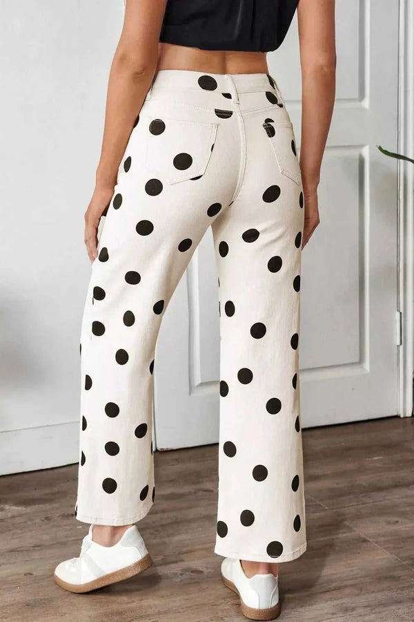Polka Dot Loose Fit Jeans 100100260371343 62 Affordable Fashion Under $100 Jerry's Apparel 