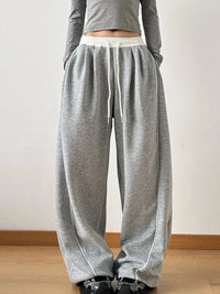 Drawstring Wide Leg Pants