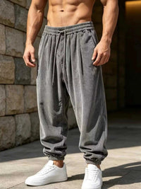 Men's Plus Size Corduroy Loose-Fit Joggers 104001740904586 56 Affordable Fashion Under $100 Jerry's Apparel 