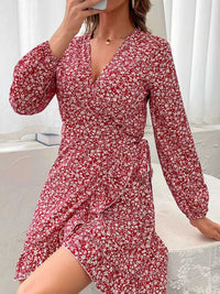 Floral Print Wrap Mini Dress 100100957505709 39 Gifts for Her Jerry's Apparel 