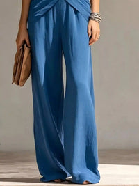 Full Size Zipper Front Tank and Wide-Leg Pants Set Plus Size 101001865169610 58 Women's Pants Set Gifts for Her Jerry's Apparel 