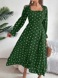 Polka Dot Flounce Sleeve Midi Dress 100100910600378 35 Gifts for Her Jerry's Apparel 