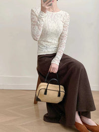 Lace Round Neck Long Sleeve Top 100100846416323 30 Affordable Fashion Under $100 Jerry's Apparel 
