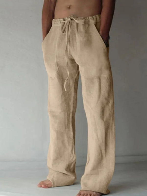 Men's Plus Size Drawstring Loose Fit Pants