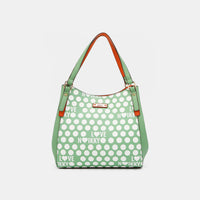 Contrast Polka Dot Handbag