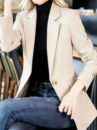 Full Size One Button Lapel Collar Blazer Plus Size 100100736237497 30 Affordable Fashion Under $100 Jerry's Apparel 