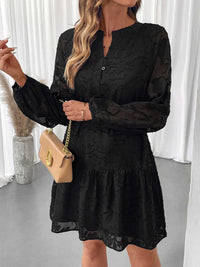 Button-Front Balloon Sleeve Mini Dress 100100715945884 64 Affordable Fashion Under $100 Jerry's Apparel 