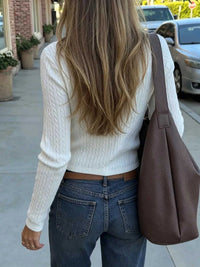 Cable-Knit Button-Down Cardigan 101002819767216 59 Affordable Fashion Under $100 Jerry's Apparel 