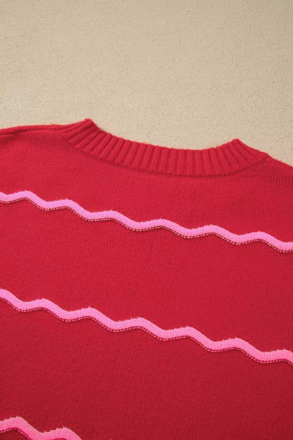 Striped Round Neck Long Sleeve Shift Pullover Sweater 101002917802925 47 Affordable Fashion Under $100 Jerry's Apparel 