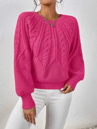 Cable Knit Long Sleeve Sweater 100100200217752 36 Affordable Fashion Under $100 Jerry's Apparel 