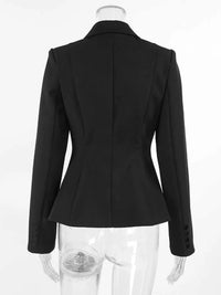 Lapel Collar Button Up Blazer 100100268888300 56 Affordable Fashion Under $100 Jerry's Apparel 