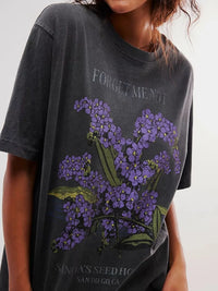 Graphic Round Neck Half Sleeve T-Shirt