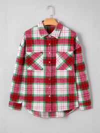 Plaid Button-Down Long Sleeve Shacket 100100614323151 46 Affordable Fashion Under $100 Jerry's Apparel 