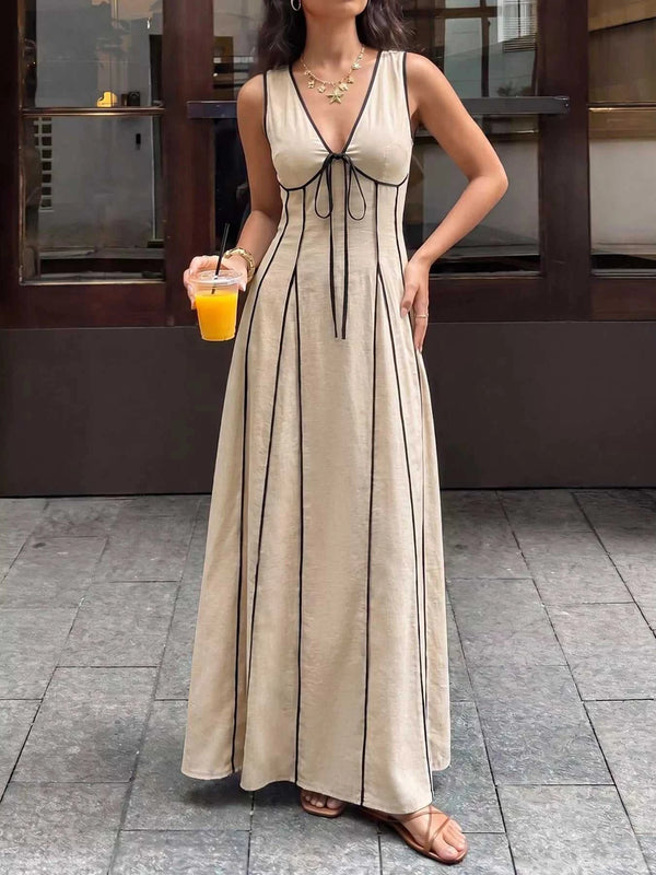 V-Neck Sleeveless Maxi Dress 100100002781325 45 Affordable Fashion Under $100 Jerry's Apparel 