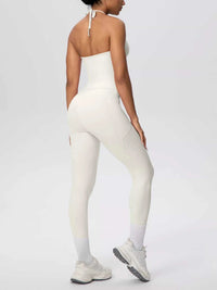 Halter Neck Cami and High-Waisted Leggings Active Set 101006856970414 89 Affordable Fashion Under $100 Jerry's Apparel 