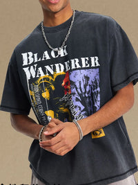 Men's Graphic Round Neck Half Sleeve T-Shirt