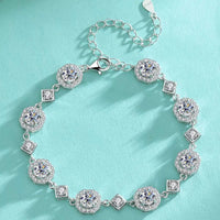 4 Carat 925 Sterling Silver Moissanite Bracelet 100500383324331 119 Jerry's Apparel 